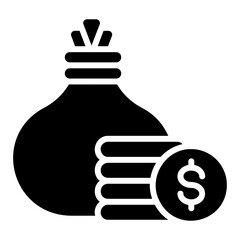 investment glyph icon