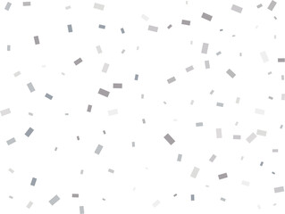 Falling Rectangular Silver Confetti