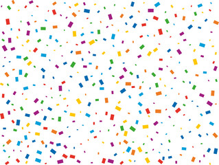 Festive Rainbow Rectangular Confetti