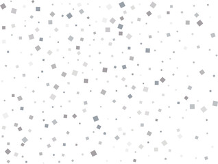 Silver Squares Glittering Christmas Lights Falling Confetti