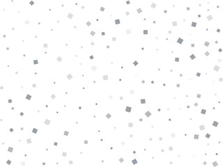 Silver Squares Glittering Christmas Lights Falling Confetti