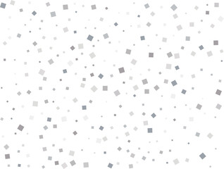 Silver Squares Glittering Christmas Lights Falling Confetti