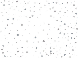 Silver Squares Glittering Christmas Lights Falling Confetti