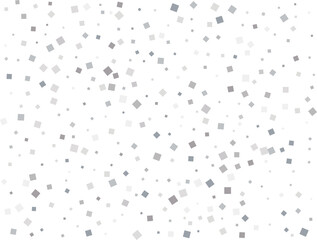 Silver Squares Glittering Christmas Lights Falling Confetti