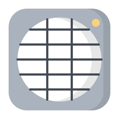 Air Heater Flat Icon