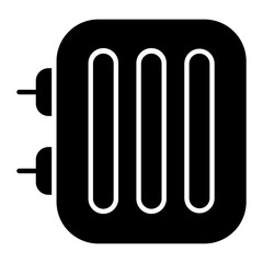Radiator Glyph Icon