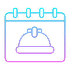 Labor Day Gradient Icon