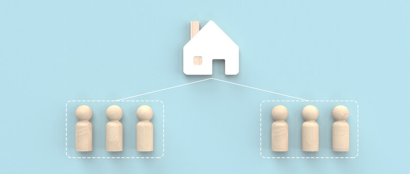 Leader and prospect development plan and business management concept. Marketing goals and strategies Management for success, group model, network, concept of franchise business marketing system.