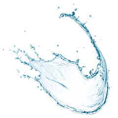Blue water splash isolated - 639259027