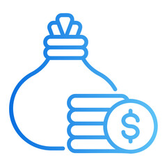 investment gradient icon