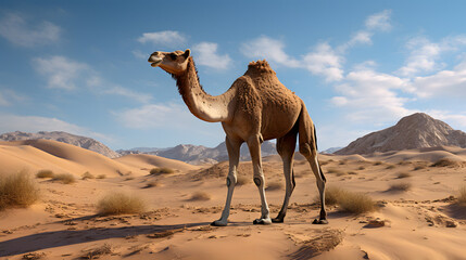 Camel in the desert