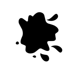 black paint splash icon