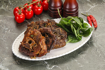 Grilled Lamb neck with spices