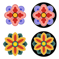 Beautiful and colorful Dancheong pattern, a traditional pattern of Korean temples,
한국 사찰의 전통문양인 아름답고 컬러풀한 단청문양