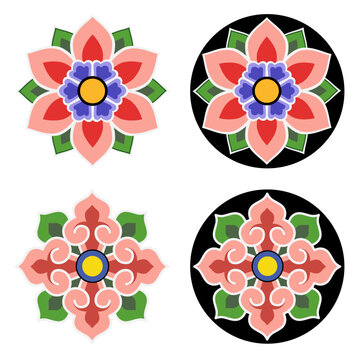 Beautiful and colorful Dancheong pattern, a traditional pattern of Korean temples,
한국 사찰의 전통문양인 아름답고 컬러풀한 단청문양