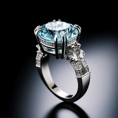 Ring with a Sparkling Gemstone