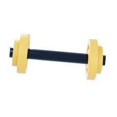 3D Barbell Illustration