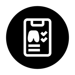 Dental Record icon line style