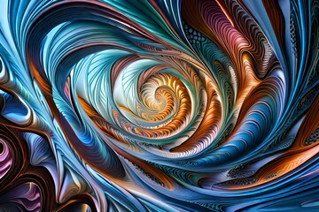 abstract fractal backgrounda floral color waves background 
