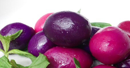 Turkish Natural Blueberry Olives On Plate Close-up