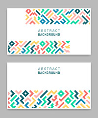 flat background with colorful lines, abstract stylish mosaic design, modern template cover design