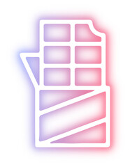 Obraz premium Set of Bakery icon neon