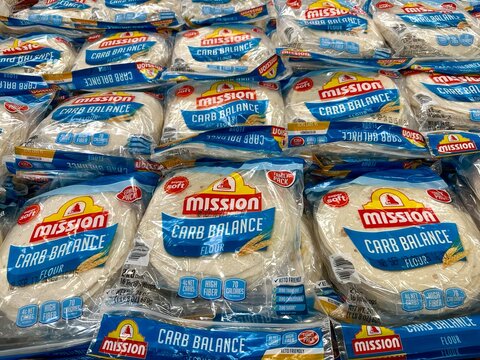 Mission Carb Balance Tortillas at a big box warehouse store 