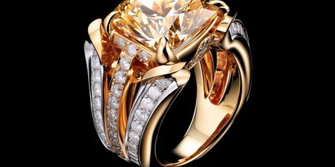 Lavish Luxury Radiant Diamond Ring