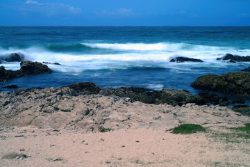 Surf Breaking Asilomar State Marine Reserve California Time Lapse