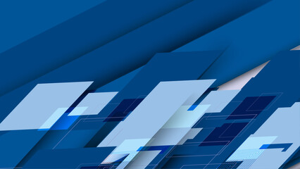 Abstract background blue and white gradient modern blue abstract geometric shapes.
