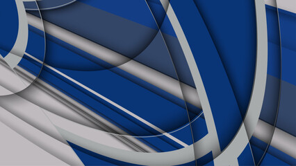 Modern blue and white gradient abstract geometric pattern design.