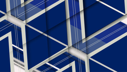 Modern dark blue and white abstract background. Geometry pattern design.