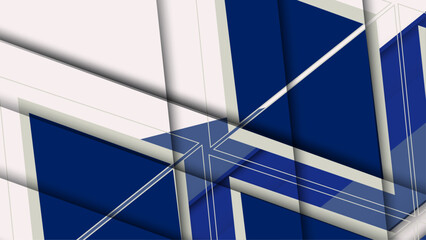Modern dark blue and white abstract background. Geometry pattern design.