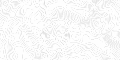 Fototapeta na wymiar Topo contour map on white background, Topographic contour lines. Seamless pattern with lines Topographic map. Geographic mountain relief. Abstract lines background. Contour maps. Vector illustration.