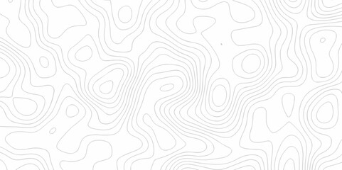 Topo contour map on white background, Topographic contour lines. Seamless pattern with lines Topographic map. Geographic mountain relief. Abstract lines background. Contour maps. Vector illustration.