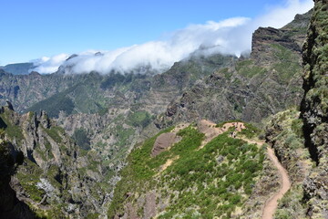 Fototapeta na wymiar Madera Pico do Arieiro do Pico Ruivo