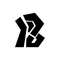 Letter B Logo Template Vector. B monogram logo vector. B symbol vector.