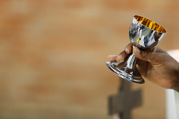 Consecration of bread and wafer wine
