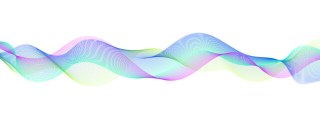 Abstract wavy information technology smooth wave lines background. Design used for banner, presentation, web design, cover, web, flyer, card, poster, texture, slide, magazine Data visualization.