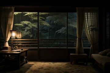 Dimly Lit Room Reflects Hikikomori