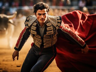 Intense Corrida Bullfight - obrazy, fototapety, plakaty