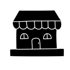 store silhouette icon