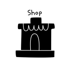 store silhouette icon