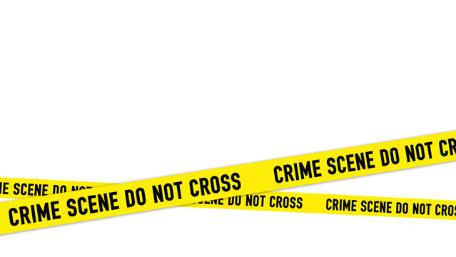 Crime scene do not cross 3D Design Element News Tape Line