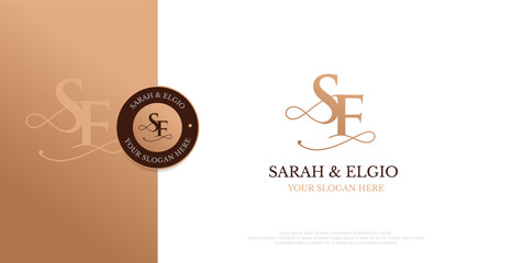 Wedding Logo Initial SE Logo Design Vector