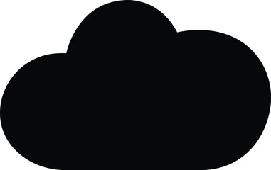 black Cloud icon in trendy flat style isolated on white background. Cloud web icon. Cloud symbol for your web site design, logo, app, UI. Cloud shapes design . Data technology icon .