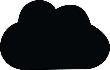 black Cloud icon in trendy flat style isolated on white background. Cloud web icon. Cloud symbol for your web site design, logo, app, UI. Cloud shapes design . Data technology icon .