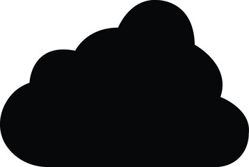 black Cloud icon in trendy flat style isolated on white background. Cloud web icon. Cloud symbol for your web site design, logo, app, UI. Cloud shapes design . Data technology icon .