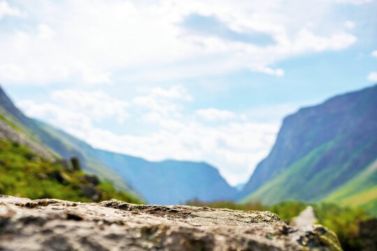 Stone table in the valley 