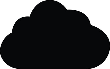 black Cloud icon in trendy flat style isolated on white background. Cloud web icon. Cloud symbol for your web site design, logo, app, UI. Cloud shapes design . Data technology icon .